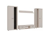 Wohnwand Rene XL sandbeige Perfektes Schrankwand für Liebhaber moderner Arrangements mit elegantem Charakter