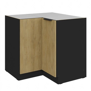 Eck-Küchenschrank Crotone 90x90 DN 2F BB Metallkantengriff feuchtigkeits- und beschädigungsbeständiger Schrank