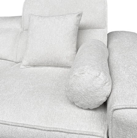 Ecksofa mit Schlaffunktion Viano III grau blau links Ecksofa mit Bettzeugcontainer perfekt für moderne Interieurs
