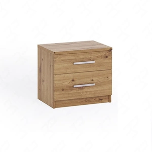 Nachttisch mit Schubladen Rico Eiche artisan ist ein funktionelles Möbelstück in zeitlosem Design der ideale Nachttisch