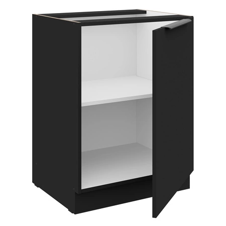 Eck-Küchenmöbelset Brianza / Schwarz 330x210 cm Griffe aus Metall sehen in modernen Innenräumen toll aus