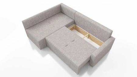 Ecksofa mit Schlaffunktion Nofi dunkelblau links modernes Design ein schlichter und stilvoller Körper, der sich in jede Einrichtung einfügt