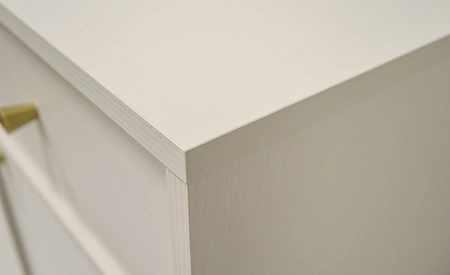 Möbel Kioto III beige stilvolles Design Wohnzimmer Möbel elegante Möbel durch eine goldene Metallrahmen subtilen Griffe unterstützt