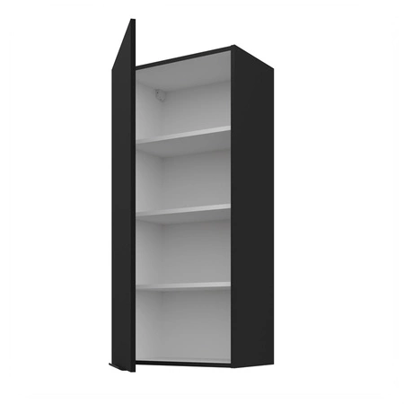 Küchenwandschrank Schwarz 50 G-108 1F Metallkantengriff feuchtigkeits- und beschädigungsbeständiger Schrank