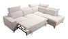 Ecksofa mit Schlaffunktion Kelly Sleek VII hellbraun rechts geflochten bequemes und funktionelles Ecksofa für Wohnzimmer