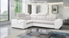 Ecksofa mit Schlaffunktion Luigi II hellbeige / weiß links Komfort für die tägliche Entspannung Ecksofa mit Bettkasten
