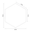 Gepolstertes Paneel Hexagon 30x26 cm rosa stilvolle Wandpaneel Veloursstoff modische Dekoration jedes Interieur