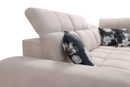 Ecksofa mit Schlaffunktion Buffalo XII grau linksseitig stilvolles und funktionelles Ecksofa mit Bettkasten
