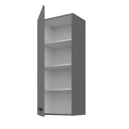 Verdi 45 G-108 1F Küchenwandschrank feuchtigkeits- und beschädigungsbeständiger Schrank schwarze Metallgriffe