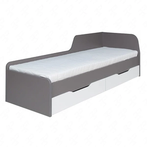 Yugo Bett mit Schubladen 80x200 cm in Esche / weiß glänzend ein modernes und funktionelles Möbelstück für das Jugendzimmer