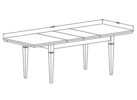 Klapptisch Evora 90x160-240 cm Eiche graubraun Attraktives Design und Funktionalität werden Liebhaber ausdrucksstarker Innenräume begeistern