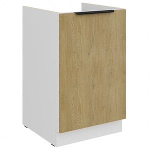 Küchen spülenschrank Cremona 50 ZL 1F BB Metallkantengriff feuchtigkeits- und beschädigungsbeständiger Schrank