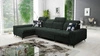 Ecksofa mit Schlaffunktion Buffalo XII grün linke Seite stilvolles und funktionelles Ecksofa mit Bettzeugcontainer