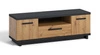 TV Schrank Simi 135 cm Eiche artisan / schwarz minimalistisches Design idealer Schrank für Wohnzimmer oder Wohnzimmer klassische Form