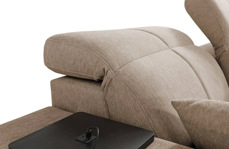 Ecksofa mit Schlaffunktion Tesalia VI beige links modernes und bequemes Ecksofa mit Schiebefunktion der Rückenlehne