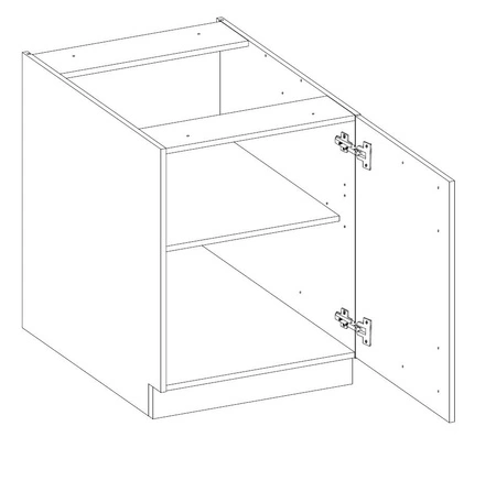 Eck-Küchenmöbel-Set EkoWhite 300x310 cm Minimalismus des skandinavischen Stils und Modernismus der einfachen Form ideal für jedes Interieur