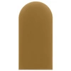 Polsterpaneel Wally 30x100 cm gelb stilvolles Wandpaneel Zaun Veloursstoff modisches Finish für jede Einrichtung