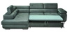 Ecksofa mit Schlaffunktion Ganta bottle green linke Seite moderner Veloursstoff garantiert höchsten Komfort und Funktionalität