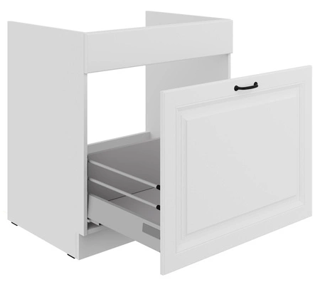 Küchenspülenschrank mit Schublade Snow 80 ZL 1S BB dampf-, hitze- und spritzwasserbeständiger Schrank