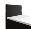 Boxspringbett Bing 120x200 graphit im modernen skandinavischen Stil mit gepolstertem Kopfteil Bett mit Staukasten