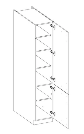 Eck-Küchenmöbel-Set EkoWhite 300x310 cm Minimalismus des skandinavischen Stils und Modernismus der einfachen Form ideal für jedes Interieur