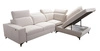 Ecksofa mit Schlaffunktion Kelly Sleek VII hellbraun rechts geflochten bequemes und funktionelles Ecksofa für Wohnzimmer