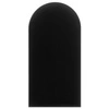 Wally gepolstertes Paneel 30x60 cm schwarz stilvolles Wandpaneel Zaun Veloursstoff modisches Finish für jede Einrichtung