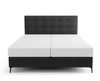 Boxspringbett Irvine 140x200 schwarz stilvolles Bett mit Bettzeugablage und hohem Kopfteil besticht durch sein elegantes Design