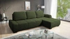 Ecksofa mit Schlaffunktion Sanfte Olive rechts stilvolles Design Ecksofa-Bett zeichnet sich durch seine abgerundete Form aus