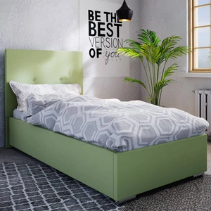 Burgos 90x200 mint gepolstertes Bett mit modernem Kopfteil ideal für ein Jugendzimmer oder kleines Schlafzimmer