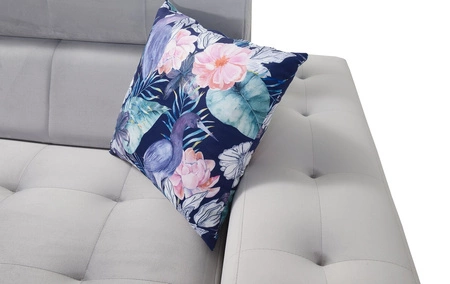 Ecksofa mit Schlaffunktion Hampton II quarzrosa linke Seite stilvolles Ecksofa Bett weicher Samtpolsterstoff