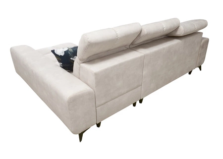 Ecksofa mit Schlaffunktion Buffalo dunkelbeige rechte Seite funktionelles und stilvolles Ecksofa mit Bettzeugcontainer