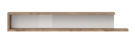 Regal Sintra 180 cm Eiche samdal / weiß glänzend eine gute Wahl für das Wohnzimmer Esszimmer und Büro werden die Liebhaber der modernen Interieur begeistern