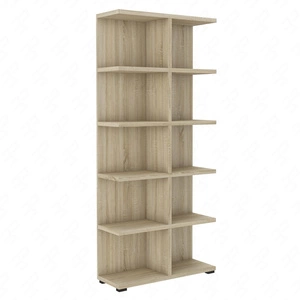 Bücherregal Even 84 cm Eiche hell sonoma ideales Bücherregal für Büro, Arbeitszimmer oder Jugendzimmer