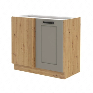 Eckküchenzeile Linosa 105 ND 1F BB linker Schrank dampf-, hitze- und auslaufsicher