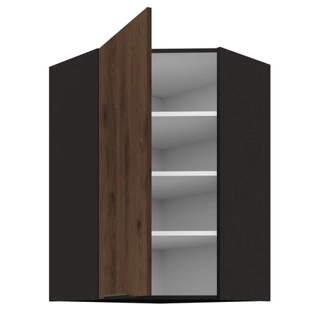 Brianza Eck-Küchenwandschrank 60x60 GN-90 1F Metallkantengriff feuchtigkeits- und beschädigungsbeständiger Schrank