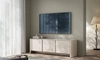 TV-Schrank Bari 168 cm beige stilvoller im modischen Stil geschwungene Kanten dekorative goldene Accessoires