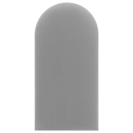 Wally gepolstertes Paneel 30x80 cm hellgrau stilvolles Wandpaneel Zaun Veloursstoff modisches Finish für jede Einrichtung