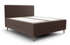 Boxspringbett Totti 180x200 braun stilvolles Bett mit Bettzeug Lagerung dreidimensionalen Stoff mit ausdrucksvollen Streifen