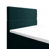 Boxspringbett Benet 90x200 türkis Bett im modernen skandinavischen Stil mit gepolstertem Kopf- und Fußteil und Staukasten