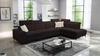 Ecksofa mit Schlaffunktion Kelly Sleek XI braun rechts stilvolles und bequemes Ecksofa aus strapazierfähigem Webstoff