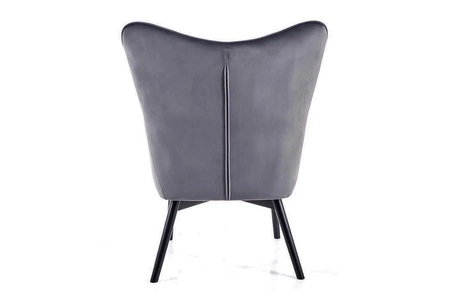 Carmen Sessel grau Fleck und kratzfest bequem beim Entspannen Holzbeine