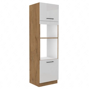 Ventom 60 DPM-210 2F Küchenschrank für Einbau-Mikrowelle und Backofen, dampf-, hitze- und spritzwassergeschützt