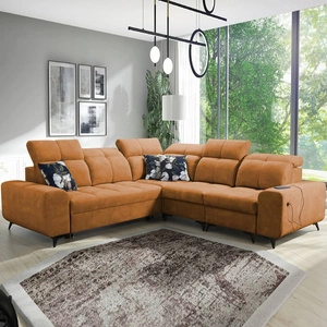 Ecksofa mit Schlaffunktion Buffalo III honey right komfortables Ecksofa in ästhetischer Ausführung mit Bettzeugcontainern