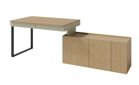 Möbelset Paguro Eukalyptus/Baltikeiche Düne ideal für ein Jugendzimmer im trendigen Stil