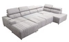 Ecksofa mit Schlaffunktion Castel VI beige links komfortables und elegantes Ecksofa mit zwei Bettkästen