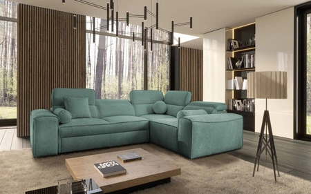 Ecksofa mit Schlaffunktion Viano II Patina rechts Designer Ecksofa das sich perfekt in moderne Einrichtungen einfügt