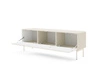 TV Schrank Muti 147 cm beige Design TV-Schrank mit markanter Riffelung der Fronten und Push-to-Open-System des Korpus