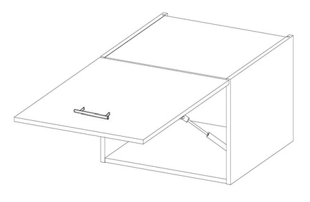 Nalo 50 GU-36 1F Traufenküchenschrank resistent gegen Dampf und Hitze