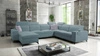 Ecksofa mit Schlaffunktion Kelly Sleek VIII Arctic blau linke Seite stilvolle Ecksofa für Wohnzimmer bietet Komfort beim Entspannen